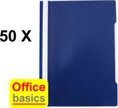 50 x Classeur rapide Office Basics - A4 - PP - bleu