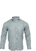 Benelux wears/ Tiroler trachten hemd groen/wit - Maat L