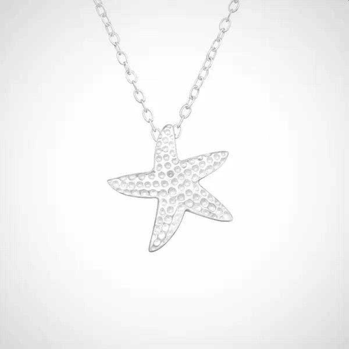 ketting met hanger - dames - zeester - 45 cm