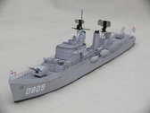 bouwplaat, modelbouw in karton. Hr.Ms. Zeeland, schaal 1/250 (A-jager)