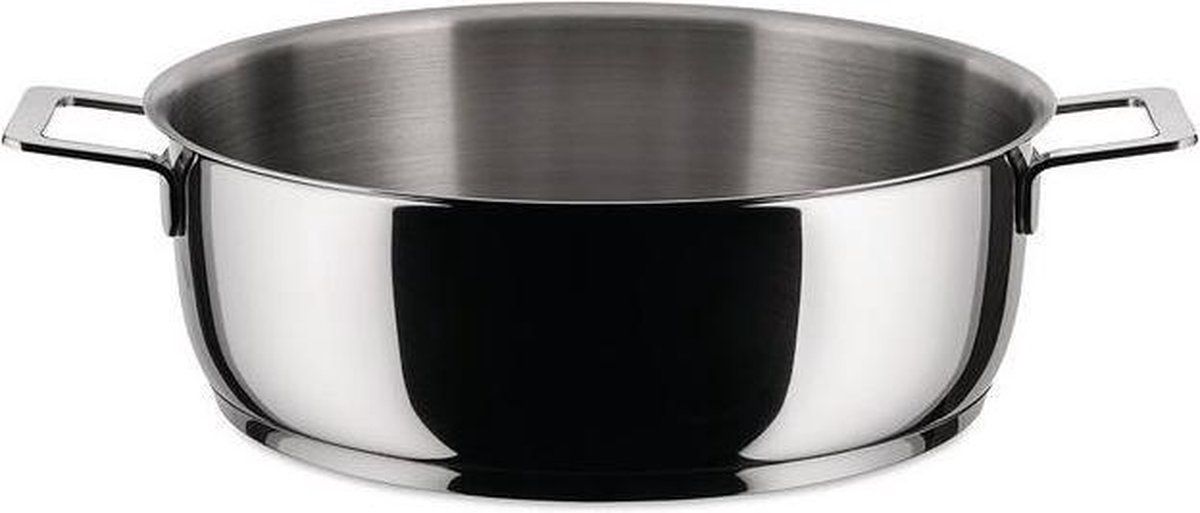 Alessi Braadpan Pots&Pans - AJM102/28 - ø 28 cm / 5.5 liter - door Jasper Morrison