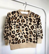 Sweater - panterprint - maat 92/4T