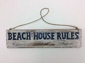 Beach bord Beach house rules  41x10cm