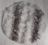 decoratie rond harig kleedje grijs wit voor extra sfeer