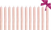 Luxe Dinerkaarsen 12 Stuks - Licht Roze Kaarsen set - Kaarsen 19,5cm - Giftset - Paraffine Kaarsen - Cadeau - Cadeau voor vrouw - Dinerkaars