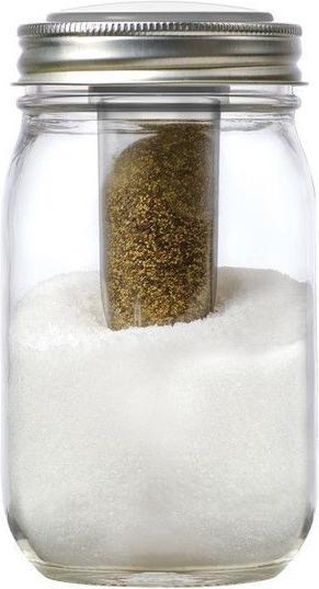 Jar Ware Peper&Zout - Voor Mason Jars - Herbruikbare & Universele - Wit