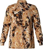 YEST Airlie Blouse - Taupe/Multi-Colour - maat 42