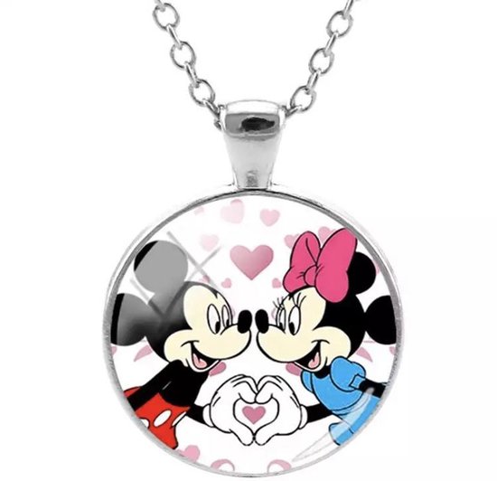 Collier Disney - Mickey & Minnie Mouse - Argent - 1 | bol.com