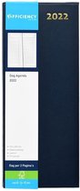 Ryam Horeca agenda 2022 Lang - Dag per 2 pagina's - BLAUW - 13,5x33cm