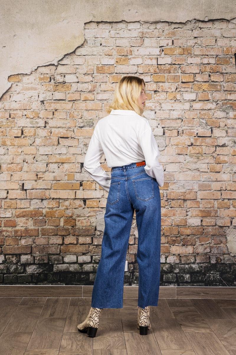 Broek Toxik3 hoge taille flared jeans