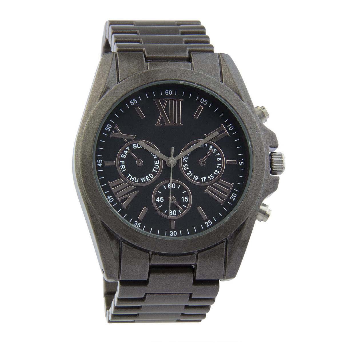 Di Lusso - Horloge Carsten - Stainless Steel - Titanium Look - Heren