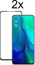 Oppo Reno 10x Zoom Screenprotector - Beschermglas Oppo Reno 10 x Zoom Screen Protector Glas - Full cover - 2 stuks