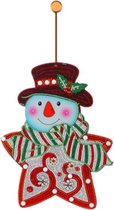 Diamond Painting Hangend Kerst Ornament Sneeuwpop 30x24cm