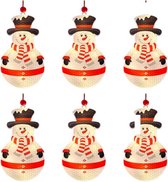 Dakta® LED Sneeuwpop Kerstverlichting | Decoratie | 6 Stuks | Kerstboom | LED verlichting | Waterproof
