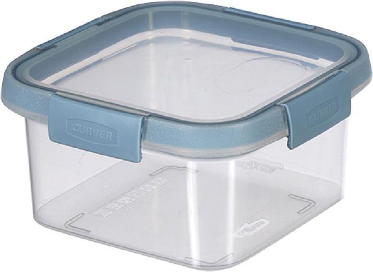 Curver Smart-Fresh-Eco - Vershouddozen - Grey - 1.1L - (Set van 4) en Yourkitchen E-kookboek