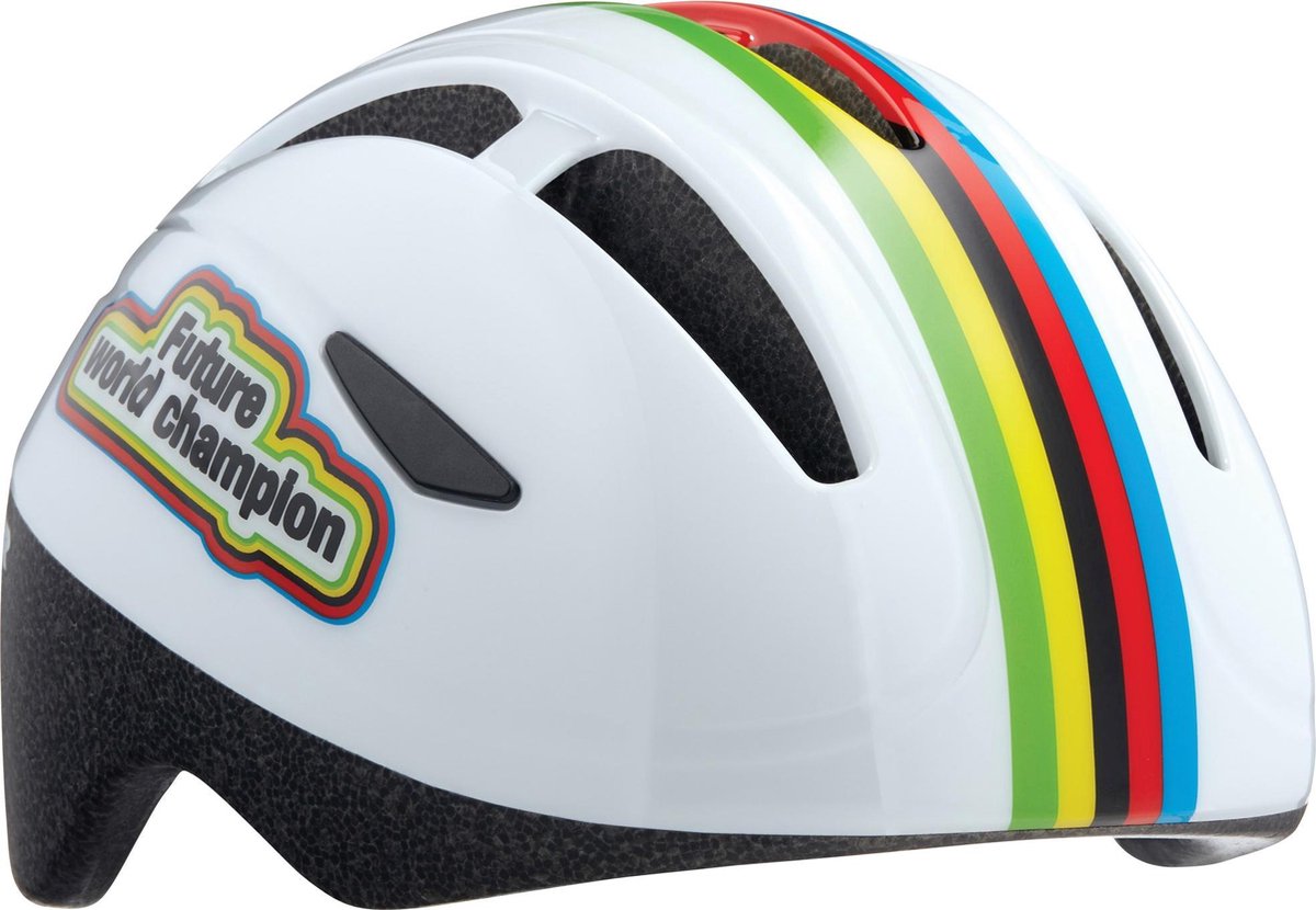 Lazer Lazer Bob+ Fietshelm  Sporthelm - Unisex - wit/blauw/rood/geel