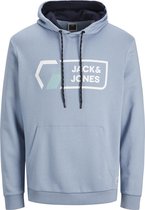 Jack & Jones Sweat Hood Logan Faded Denim (Maat: 5XL)