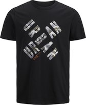 Jack & Jones T-shirt Street Black (Maat: 5XL)