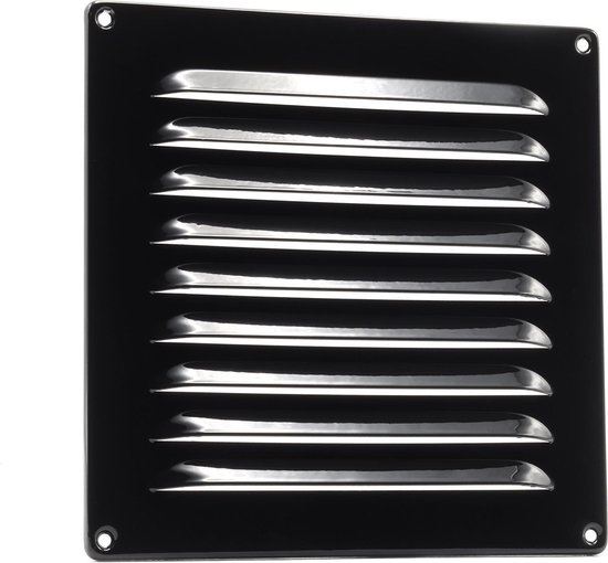 Grille de ventilation en aluminium avec lames 200x200mm