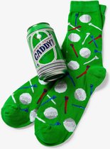 Little Blue House, grappige sokken, cadeau mannen, beer can socks Caddy