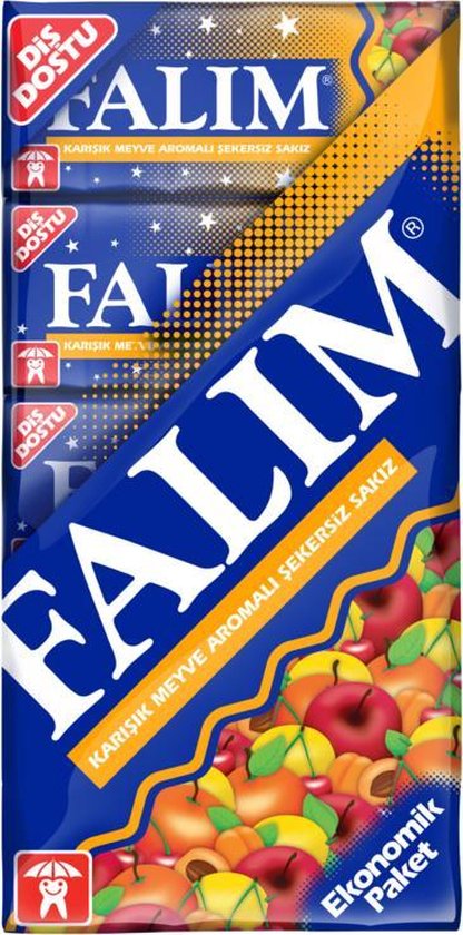 Falim au chewing-gum aux fruits 20x5 pièces