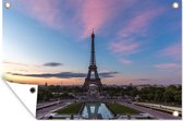 Muurdecoratie Parijs - Eiffeltoren - Lucht - 180x120 cm - Tuinposter - Tuindoek - Buitenposter