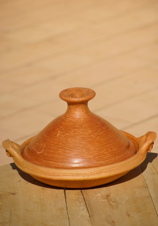 Plat à tajine en terre cuite du Maroc – Décoration Oriental