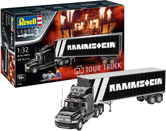 Foto: 1 32 revell 07658 tour truck rammstein gift set plastic modelbouwpakket