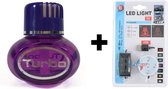 Turbo Lavendel luchtverfrisser inclusief ledverlichting met dimmer in 7 kleuren met usb aansluiting