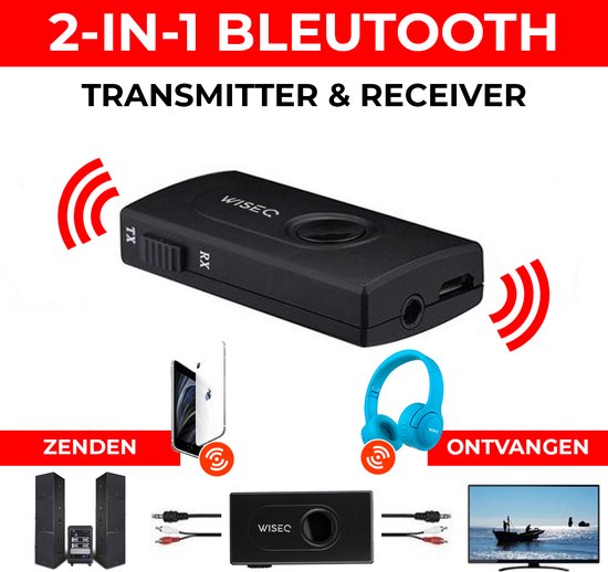 receiver / Bluetooth Transmitter voor o.a. TV en auto | Bluetooth 4.2 | bol.com