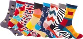 Hoge sokken | damessokken | heren sokken | one size | 8 paar