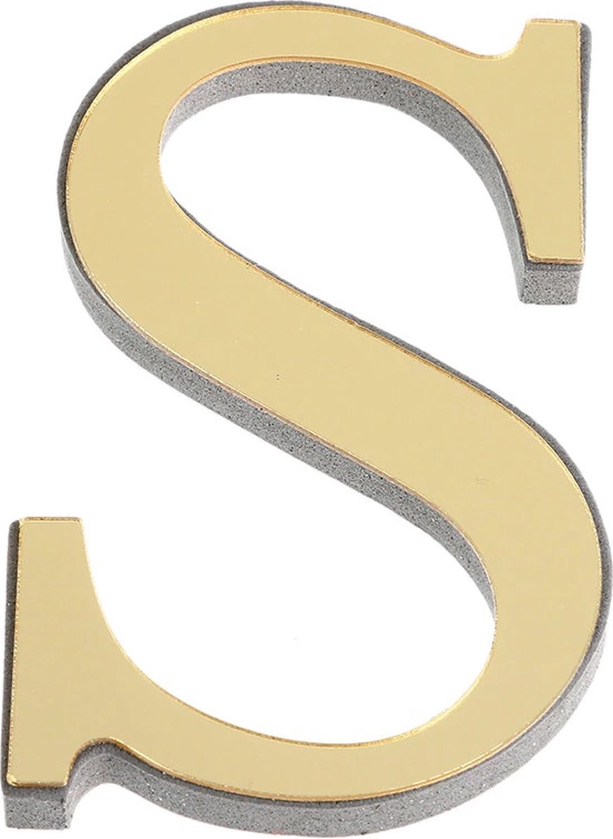 Zilveren spiegel letters van Plexiglas voor op de muur (maatwerk