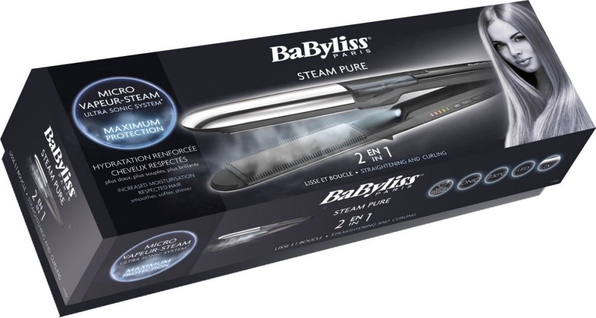 BaByliss ST495E Micro Steam - Lisseur à cheveux | bol.com