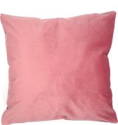 Velvet Kussenhoes |Fluweel | Roze | 100% Polyester | 45 x 45 cm | Exclusief binnenkussen