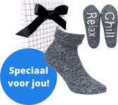 Boru wool socks - huissokken - marine in cadeauverpakking - 39/42