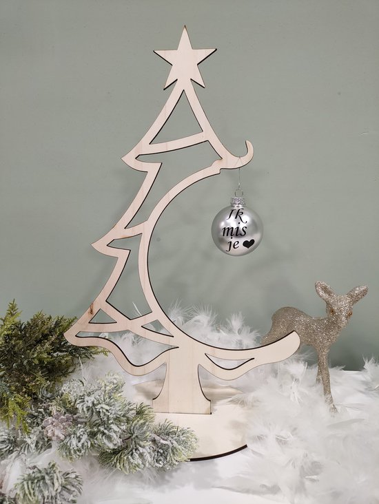 Kerstboom van met kerstbal Beeld - Kerstbal - Ik mis - Kerstbeeld - -... | bol.com