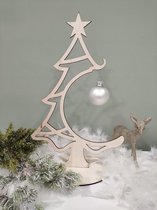 Kerstboom van hout - Beeld - Kerstbeeld - Kerst - Kerstboom - Kerstmis - Kerstdecoratie