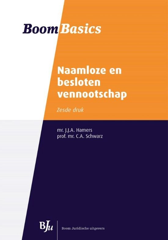 Boom basics - Naamloze en besloten vennootschap - cover