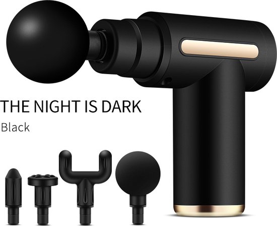 Mini massage gun - 4 koppen - 6 snelheden - diepe - Mini - €26,00