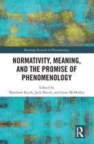 Routledge Research in Phenomenology - Normativity, Meaning, and the Promise of Phenomenology
