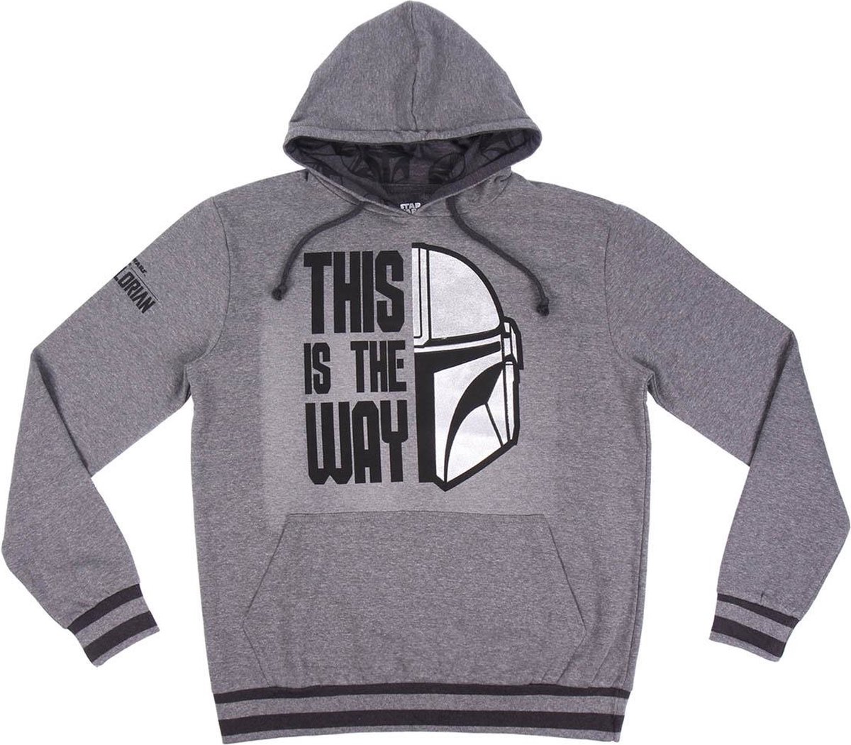 Star Wars The Mandalorian - Hoodie - Heren - Grijs / Zwart