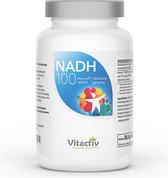 NADH 100 + GINSENG, met gepatenteerd, biologisch actief PANMOL-NADH en Siberische ginseng, ondersteunt de normalisering van de mentale en fysieke vitaliteit (60 capsules)