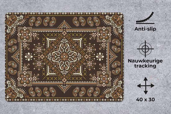 Tapis de souris Groot - Tapis persan - Tapis - Motifs - Marron - 40x30 cm - Tapis de souris - Tapis de souris
