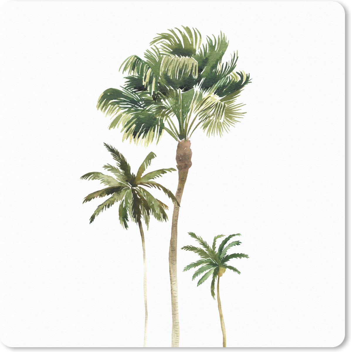 Muismat 30x30 cm - Mousepad Jungle - Boom - Groen - Muismatten
