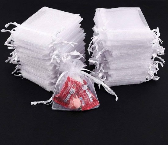 Organza zakjes Oude Roze Klein 9x12.5cm 10stuks Krabbendam Kadoverpakking