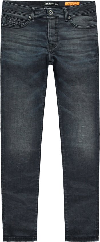 Cars Jeans - Jeans pour hommes - Super Skinny - Stretch - Longueur 34 - Poussière - Enduit noir