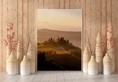 Toscaans landschap | Wanddecoratie | Lanschap op canvas | Schilderij | canvas | Schilderij op canvas | 60 x 90 cm