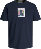 Jack & Jones T-shirt Collage Navy (Maat: XXL)