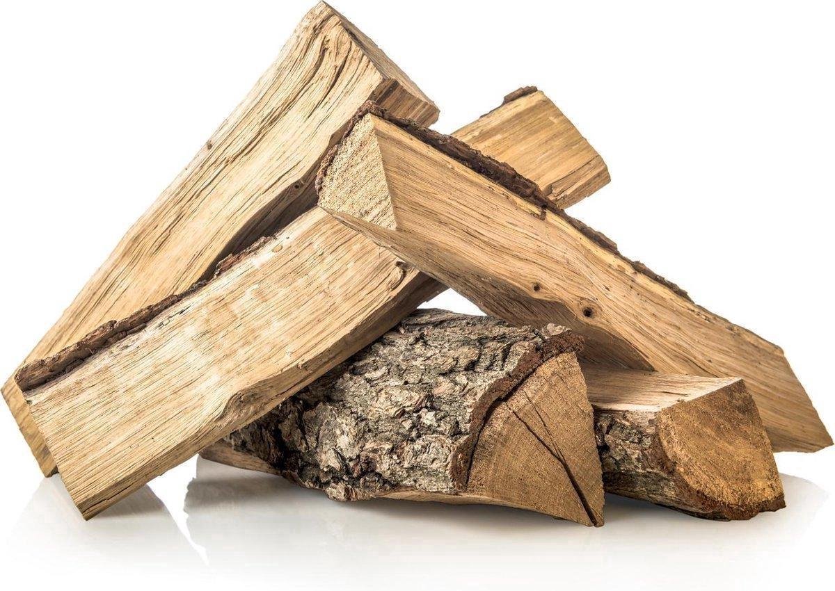 Een Zwart-witte Stapel Van Gehakt Hout Voor Het Fornuis En De Open Haard Image100665037