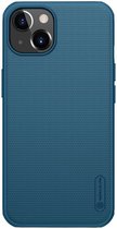 Nillkin Super Frosted Shield iPhone 13 Mini Hoesje Geschikt voor magnetische ring Blauw